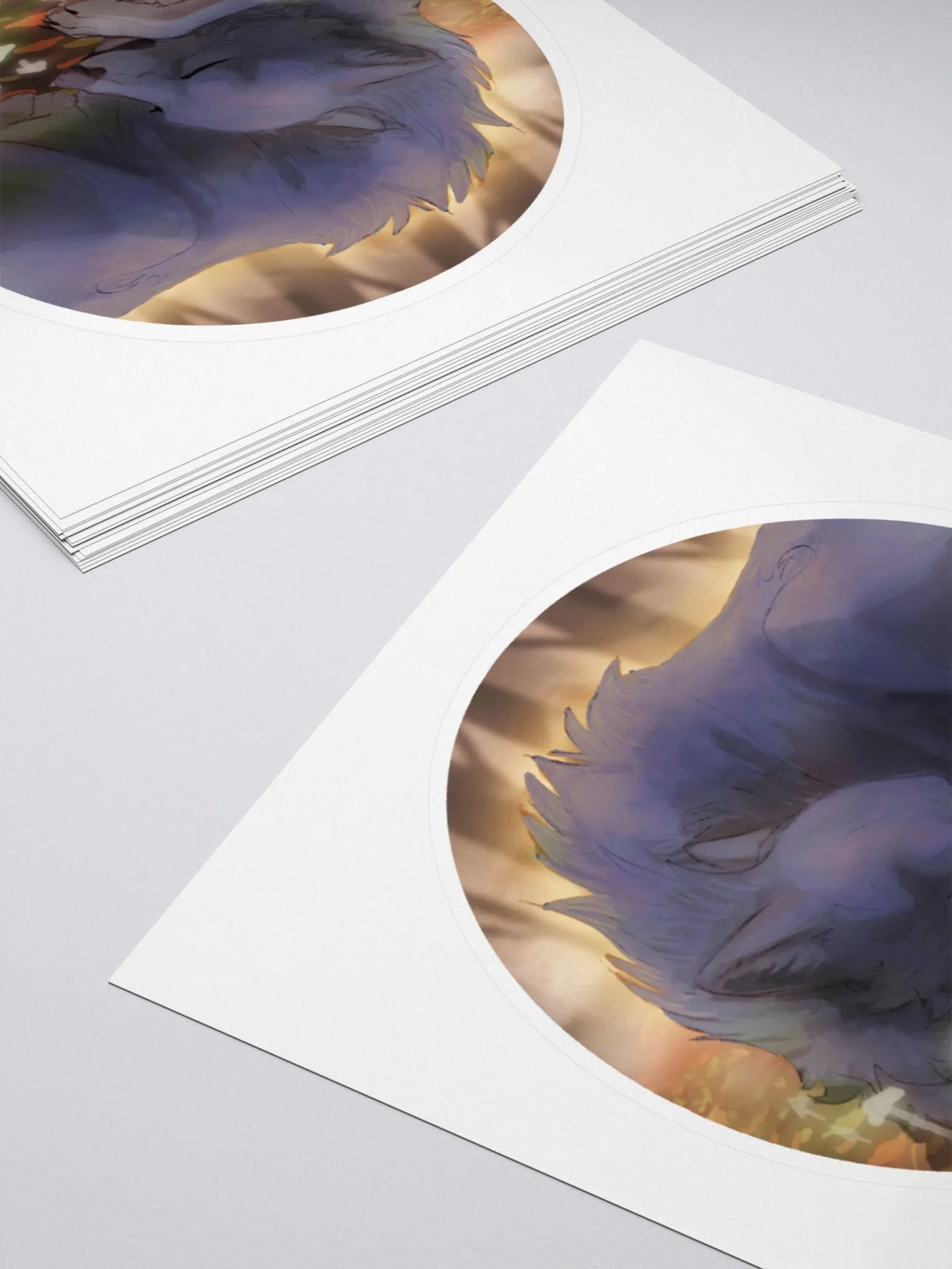 Sleeping Wolf Sticker product image (10)