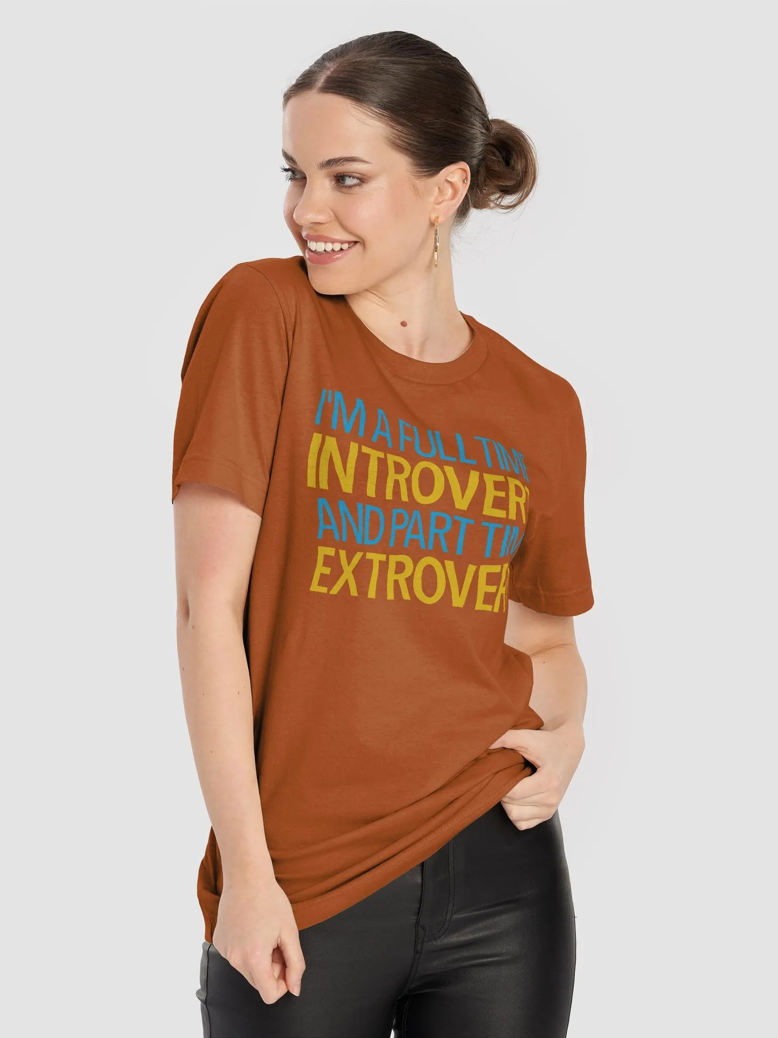 I'm A Full Time Introvert And Part Time Extrovert Supersoft T-Shirt product image (61)