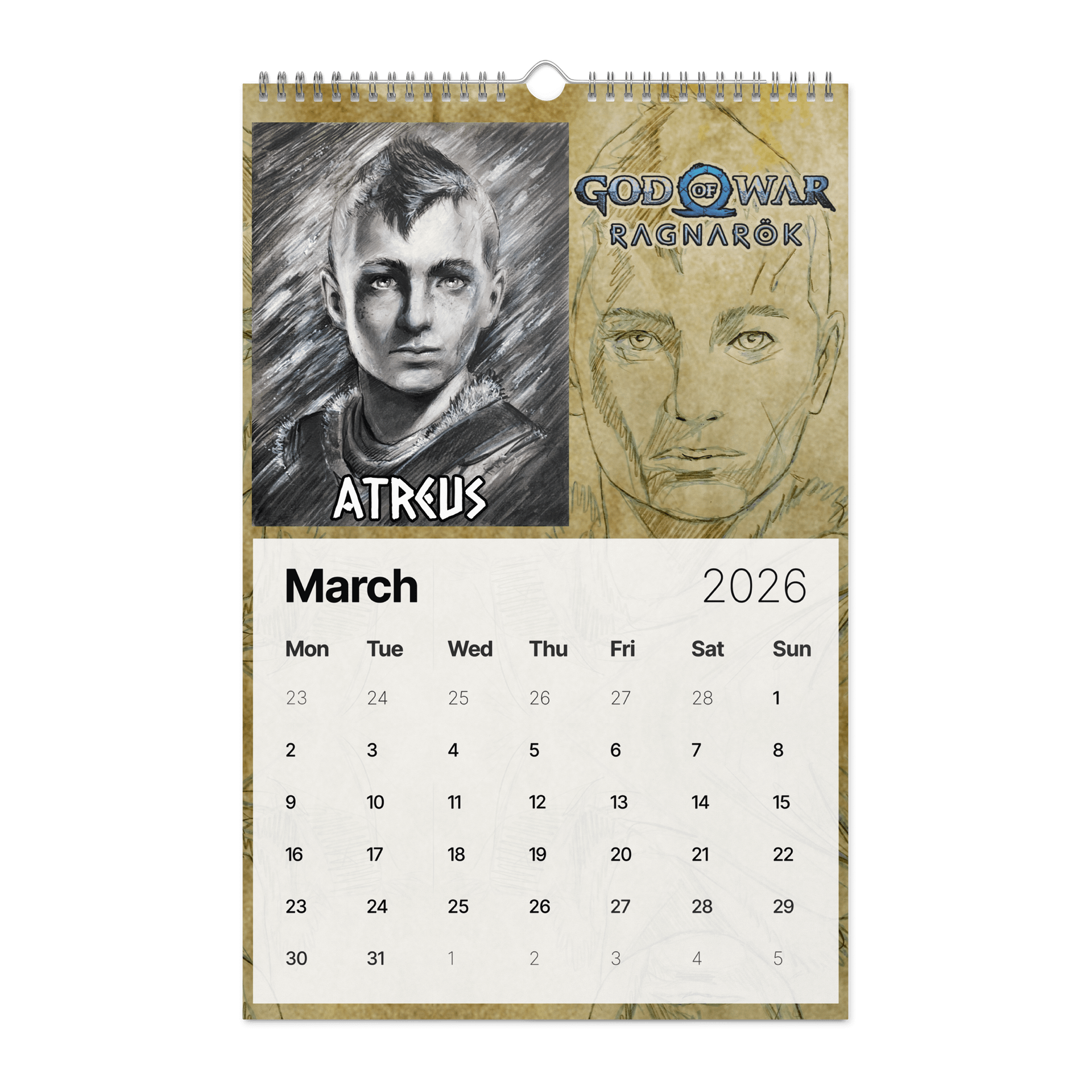 ELFSAR's 2026 God of War Ragnarök Calendar product image (4)