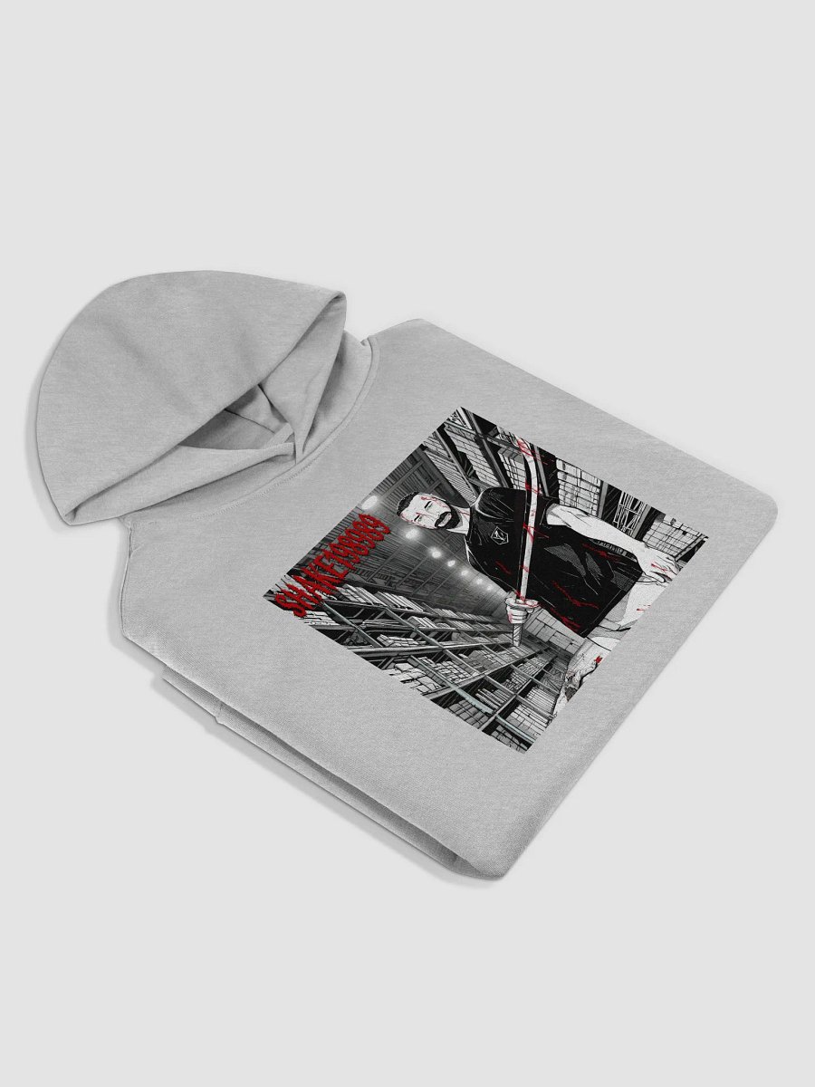 SHAKE19899 Stylized Red Font Oversized Hoodie product image (5)