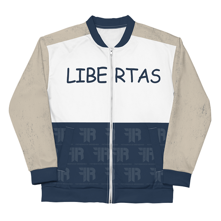 LIBERTAS BOMBER JACKET (TAN/NAVY) product image (1)