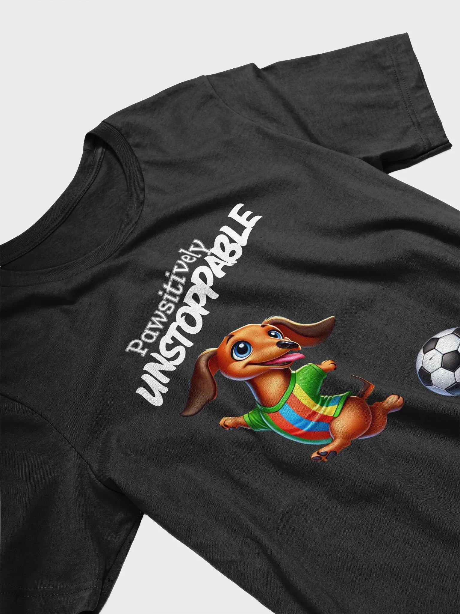 Pawsitively Unstoppable – Soccer Dachshund Tee product image (3)