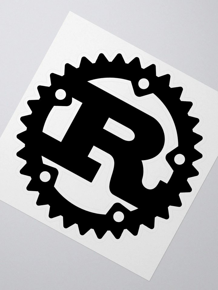 Rust Black Logo sticker product image (2)