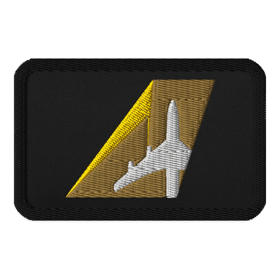 James Warren-Oliver Two-Tone Gold Tailfin - Embroidered Patch product image (1)