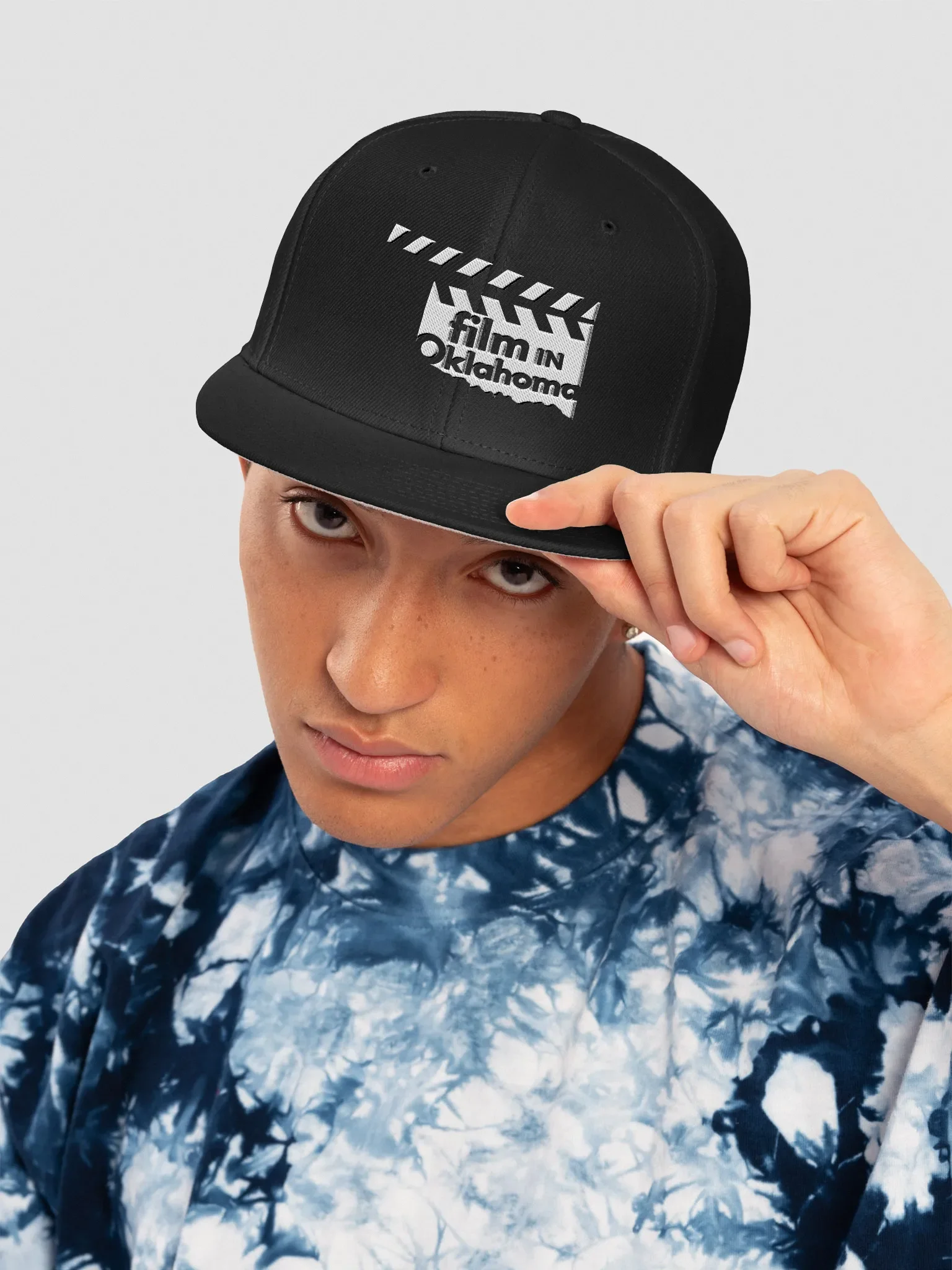 Film In Oklahoma Embroidered Snapback Hat product image (4)