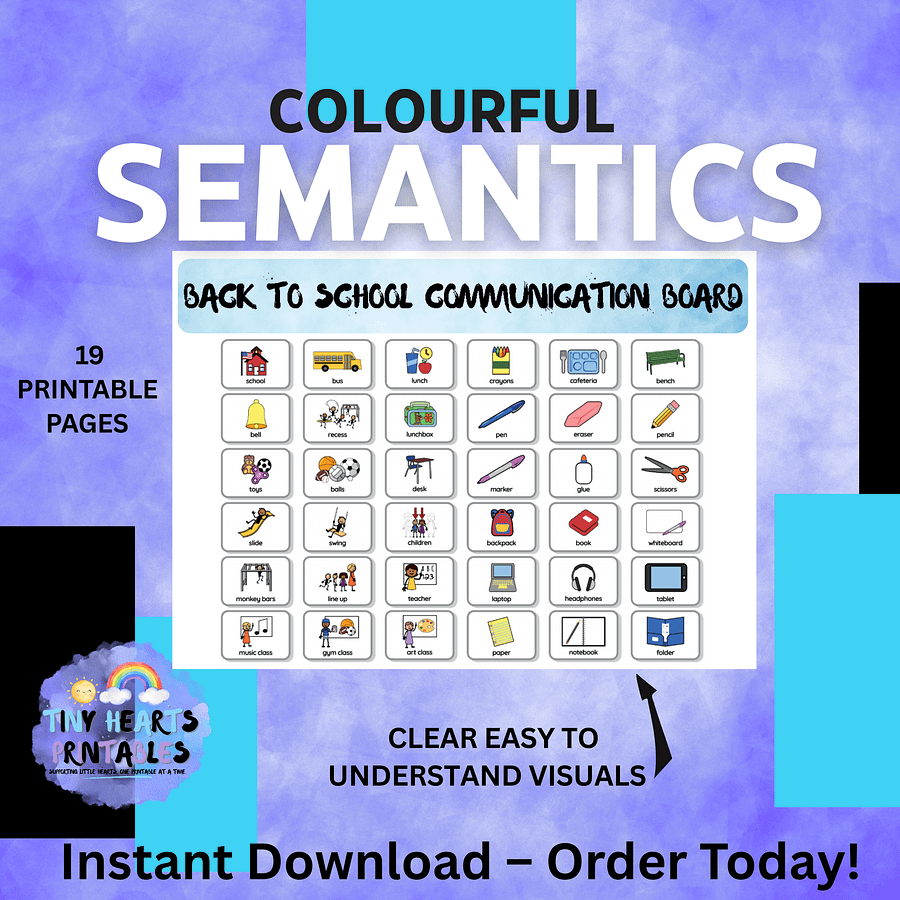 Printable Communication Boards for Kids | 12 Pages of Visual Vocabulary | SEN, AAC, Non-Verbal, Back to School, Feelings, Medical product image (3)