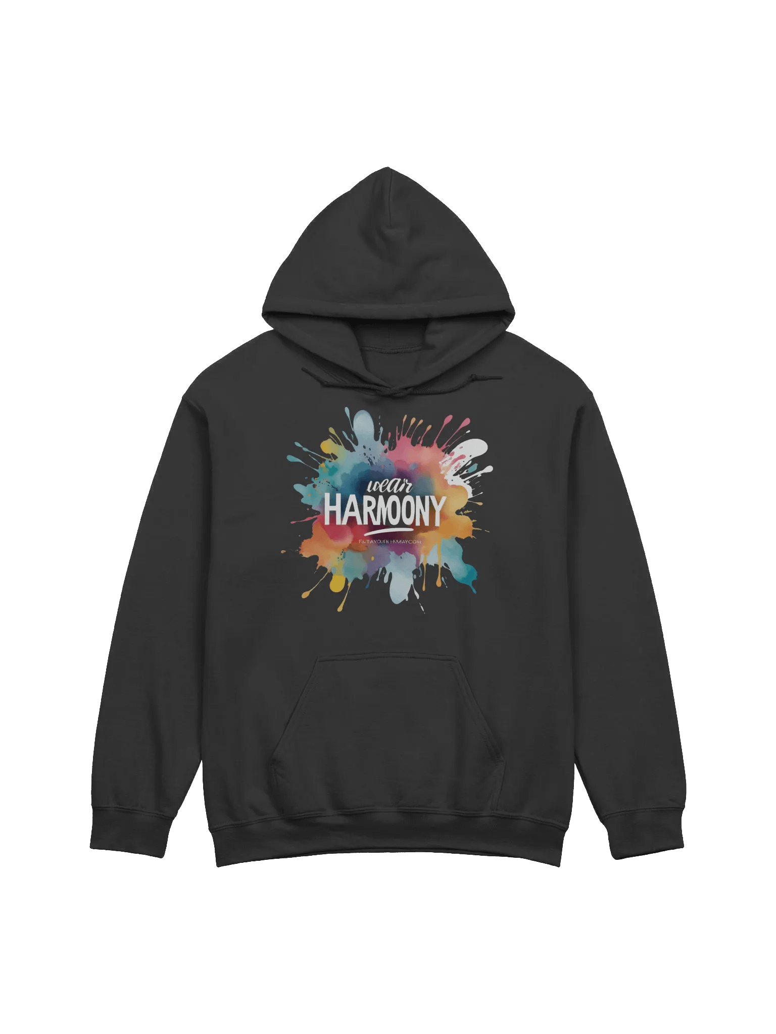 Harmony Splash Hoodie, Artistic Vibes Gift, Colorful Statement Wear product image (1)