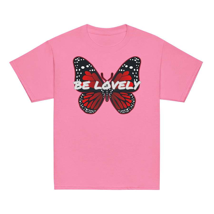 Be Lovely Butterfly Youth Tee Girl and Boy product image (23)