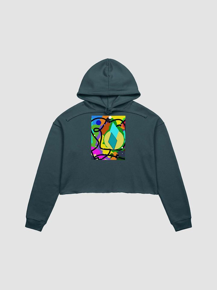 Color Blast Crop Top Hoodie product image (6)
