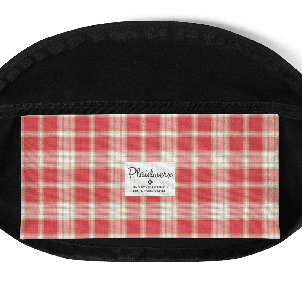 Coral Pink Plaid Fanny Pack product image (6)