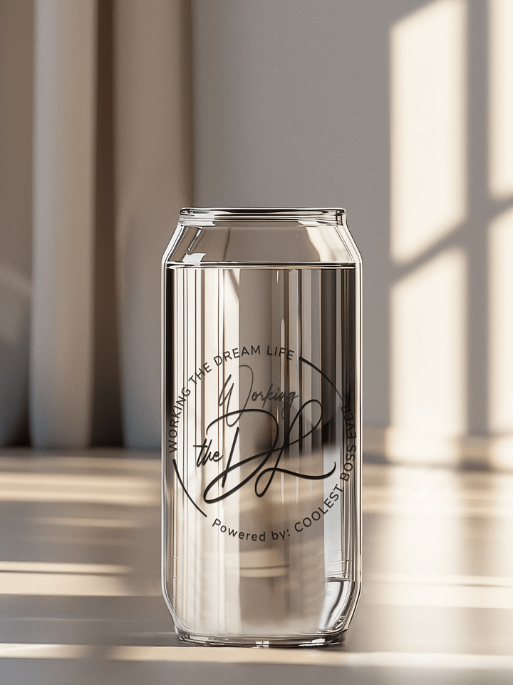 Can-Shaped Glass Tumbler – Coolest Boss Ever | Sleek, Trendy & Leadership-Approved product image (1)