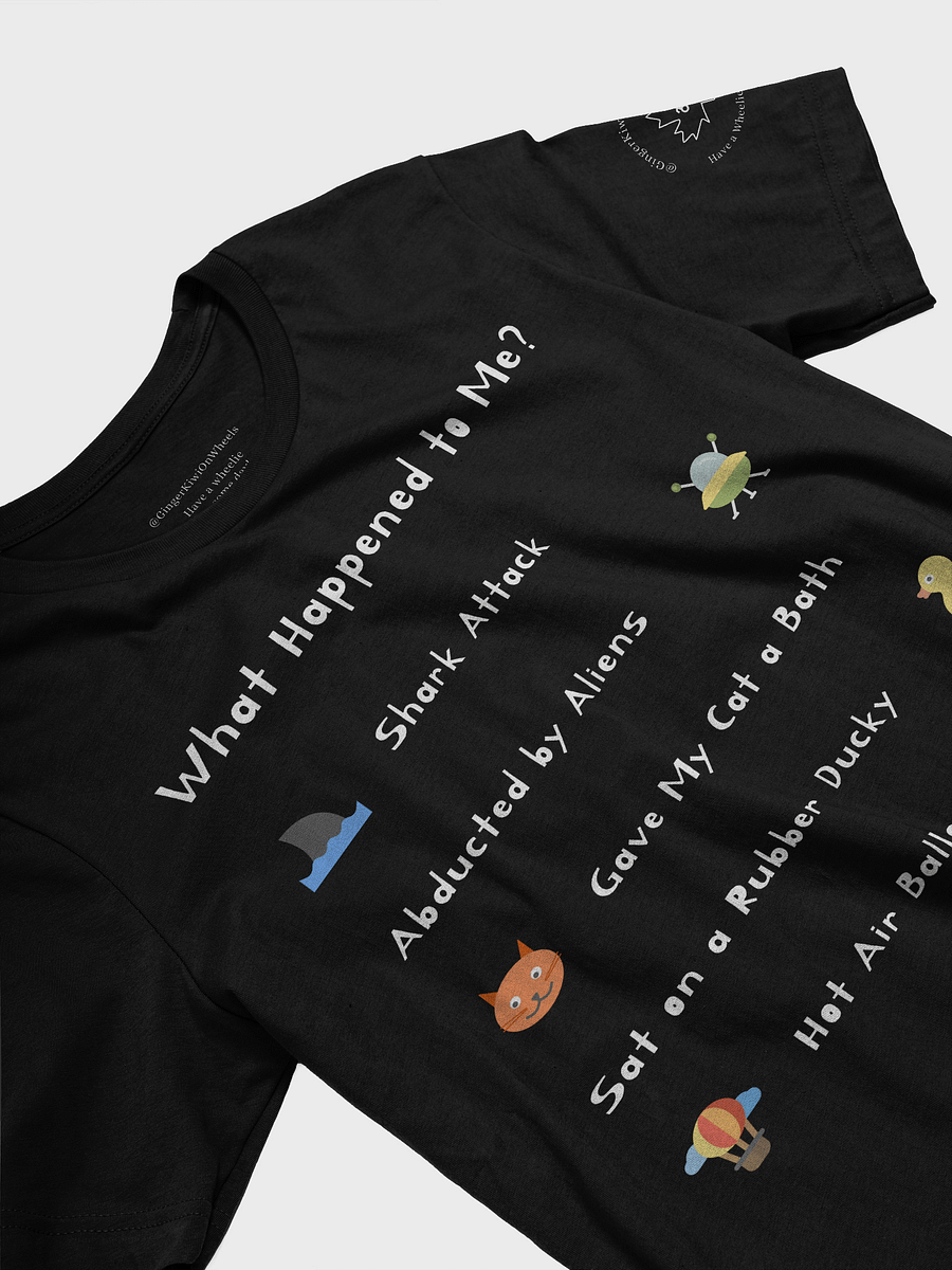WHAT HAPPENED TO ME ? (2025 Edition): Super Soft T-shirt, Black product image (3)