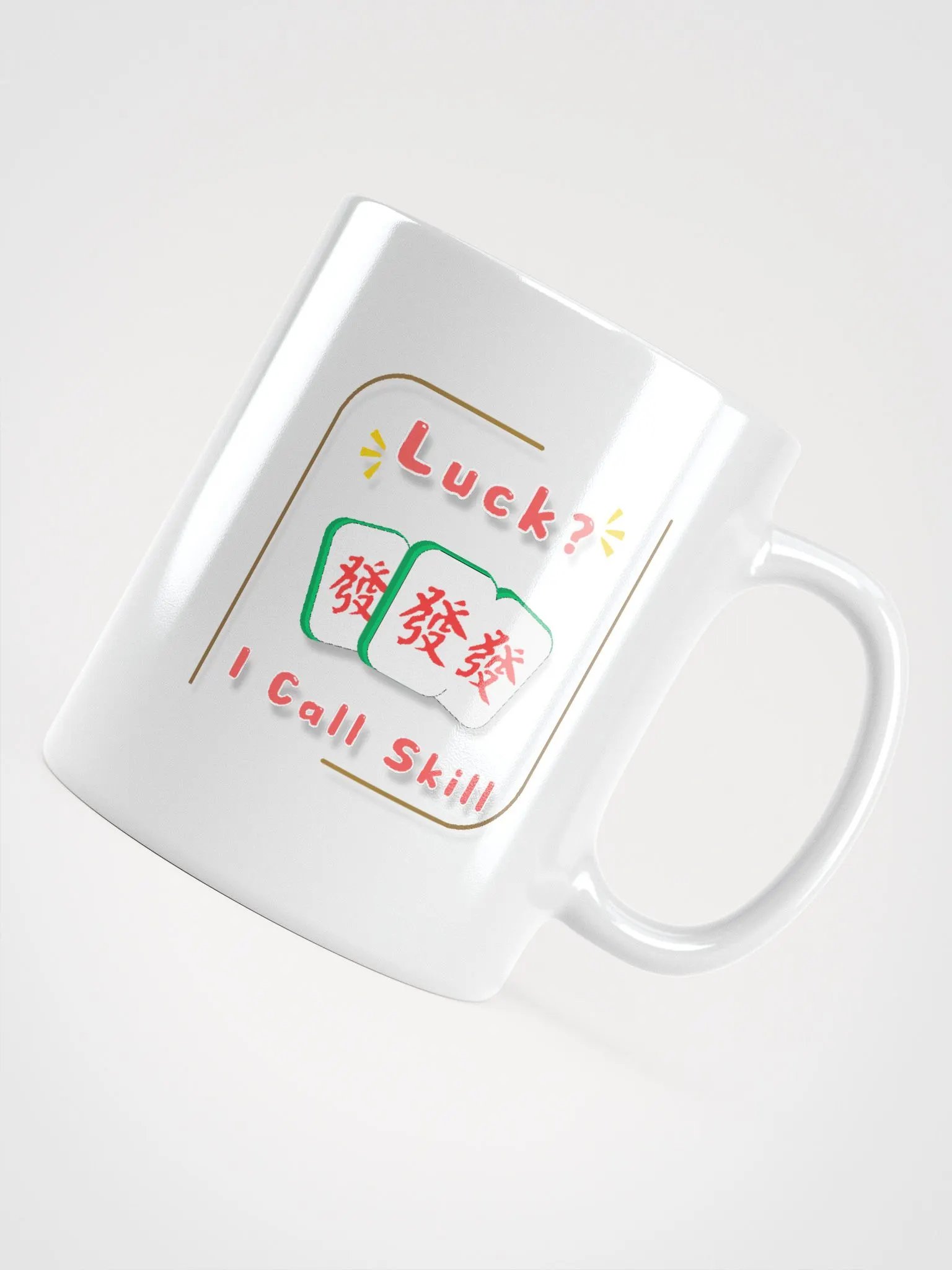 FUNNY MAHJONG quotes white coffee mug product image (4)