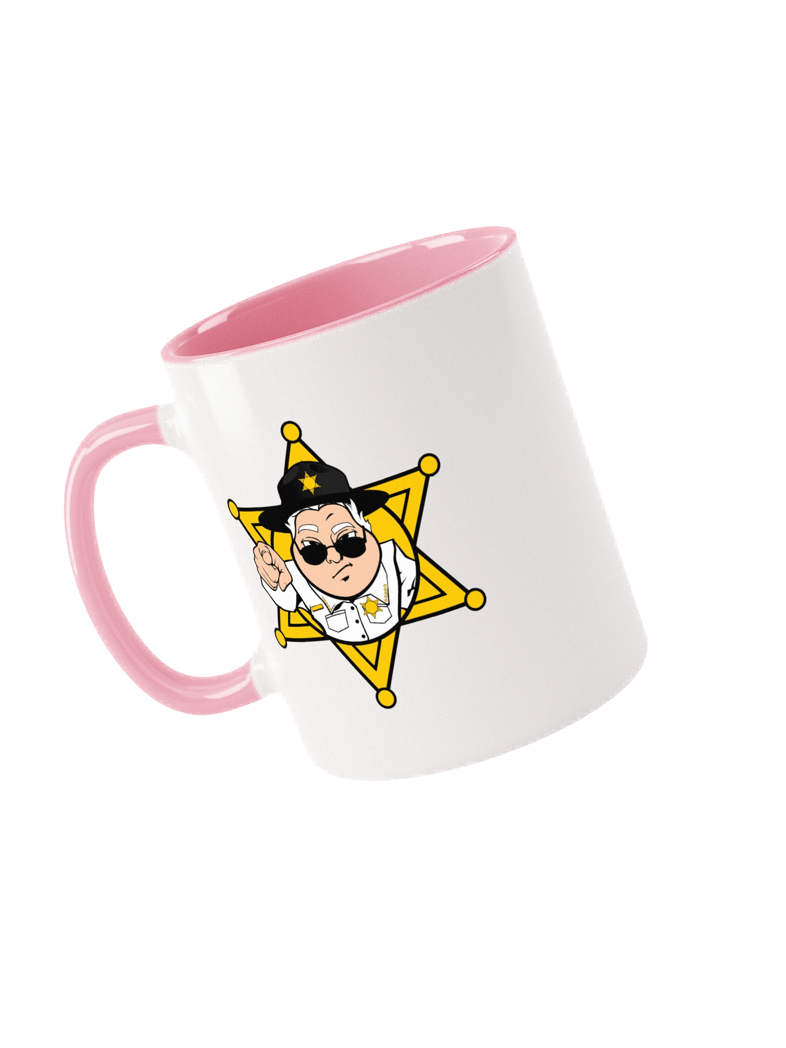 Sheriff Logo And Name Ceramic Mug with Color Inside product image (3)