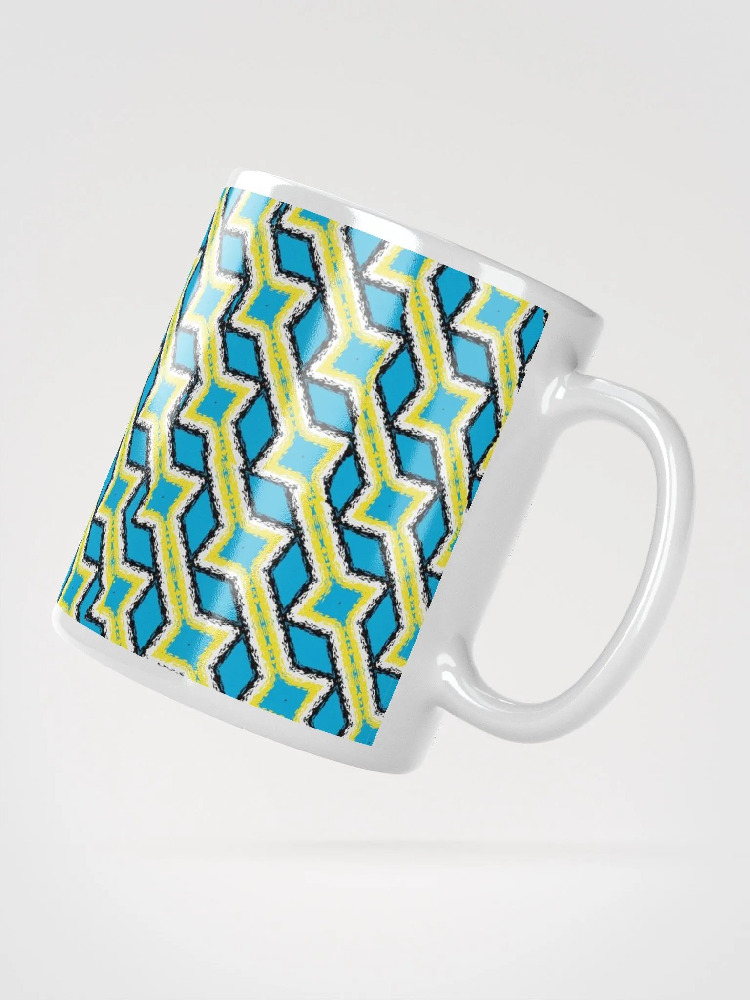 8T Sips Mosaic White Glossy Mug product image (2)