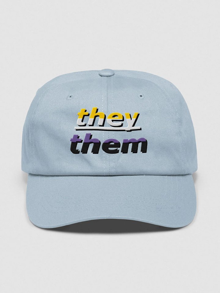 Pronouns: They/Them Non-Binary Dad Cap product image (2)