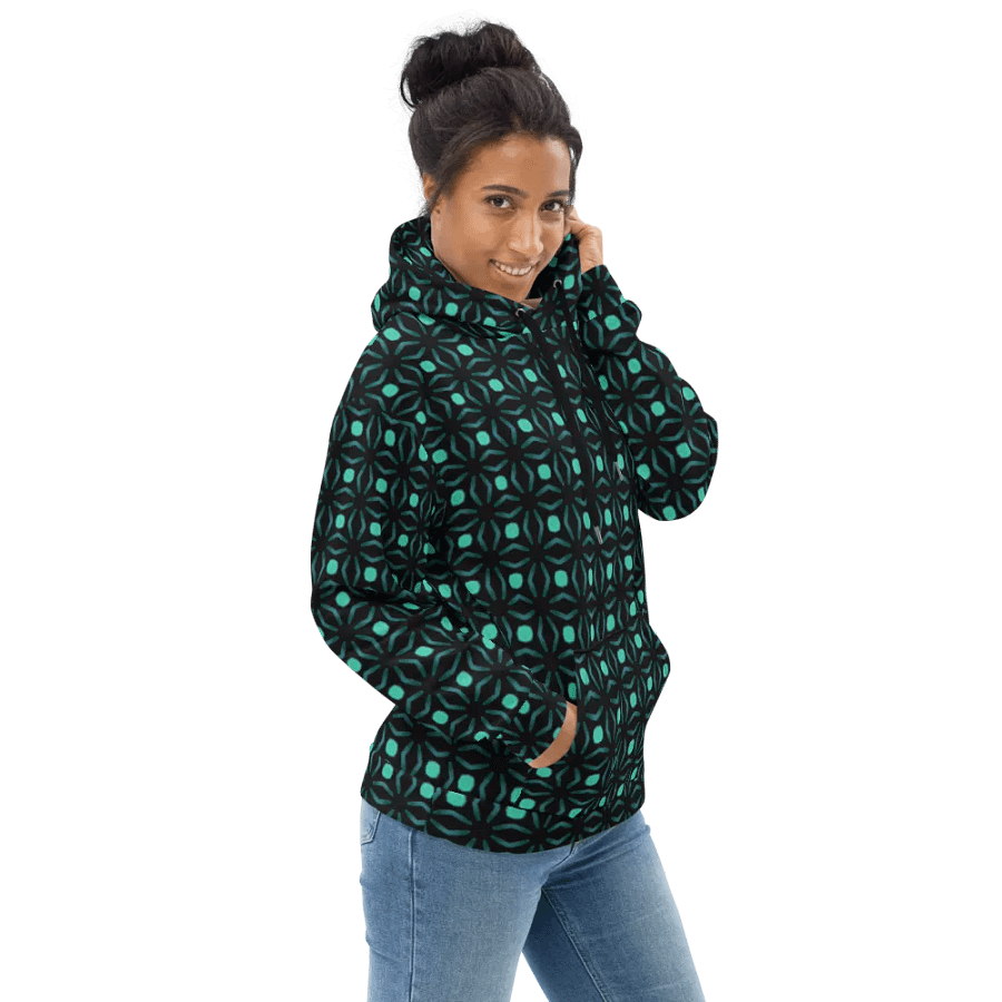 Abstract Repeating Values Unisex All Over Print Hoodie product image (3)