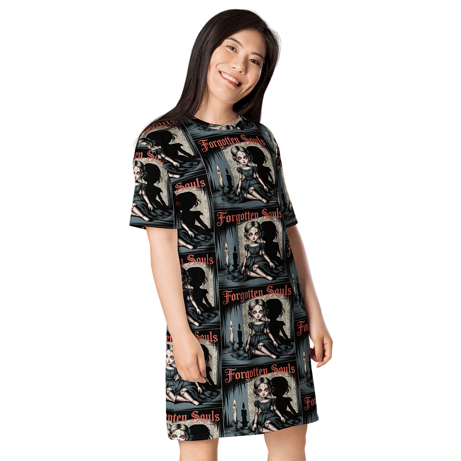Midnight Veil Designs Gothic Fantasy 'Forgotten Souls' All-Over Print T-Shirt Dress product image (4)