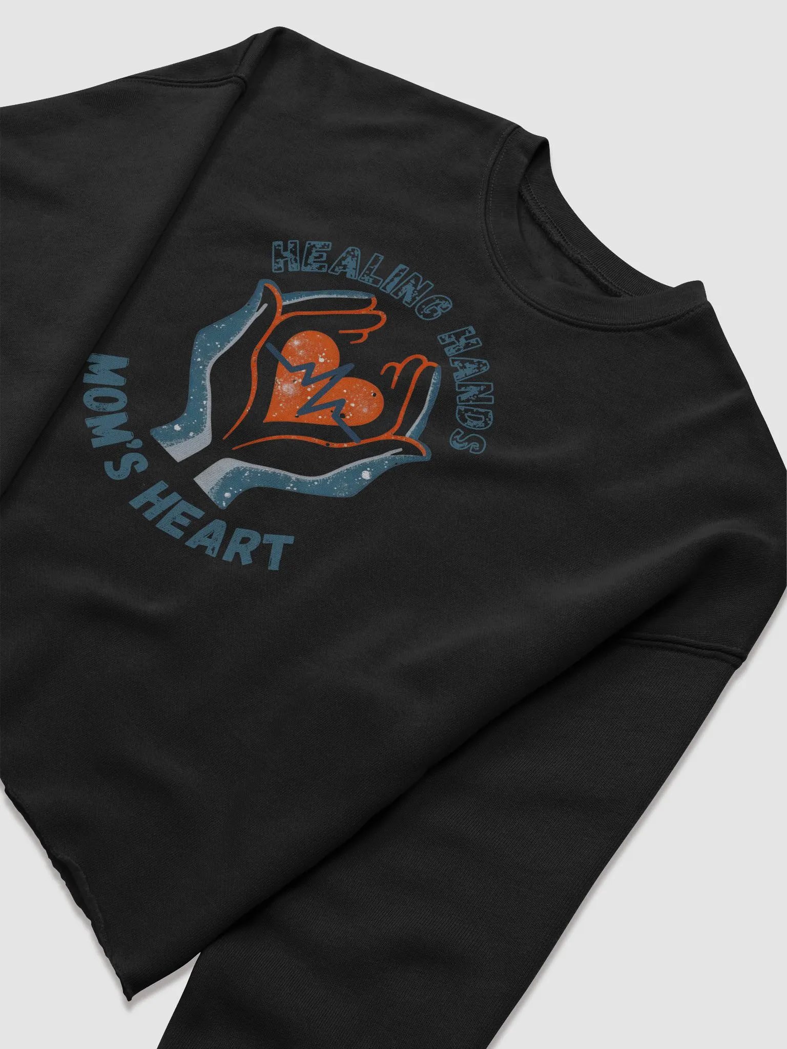 MOM'S HEART, Heartfelt Healing Women's Crop Sweatshirt product image (14)