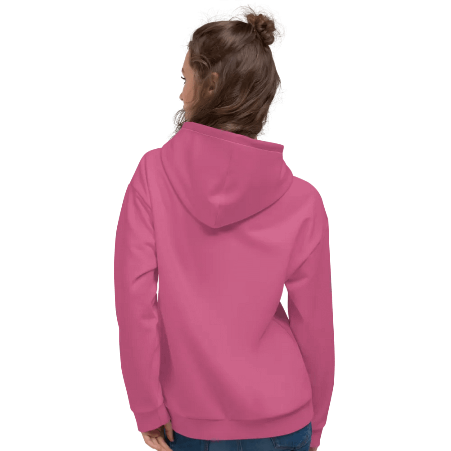 Plain Muted Blush Pink True Summer Unisex Recycled Polyester Heavyweight Premium Hoodie by Treasure Pie product image (10)