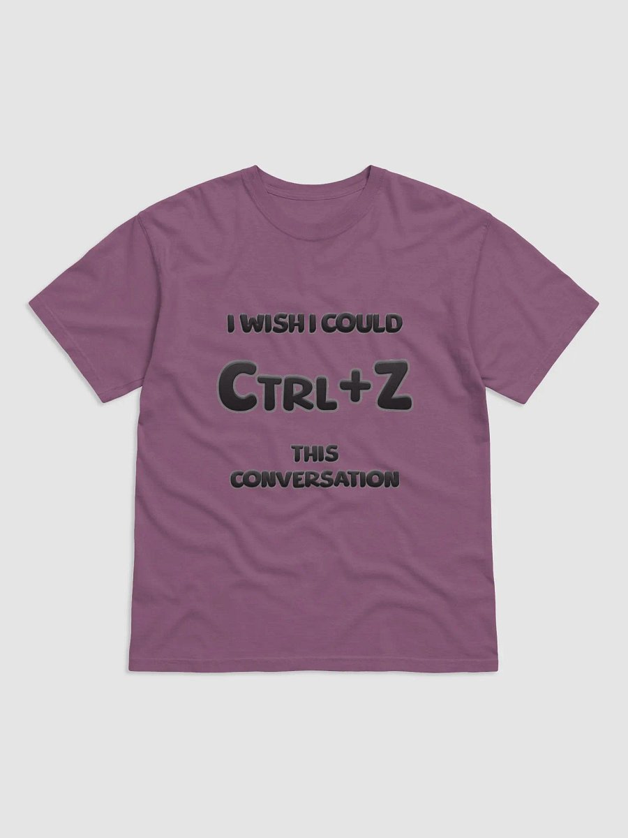 【Ctrl+Z】Black Text Garment-Dyed Heavyweight T-Shirt product image (1)