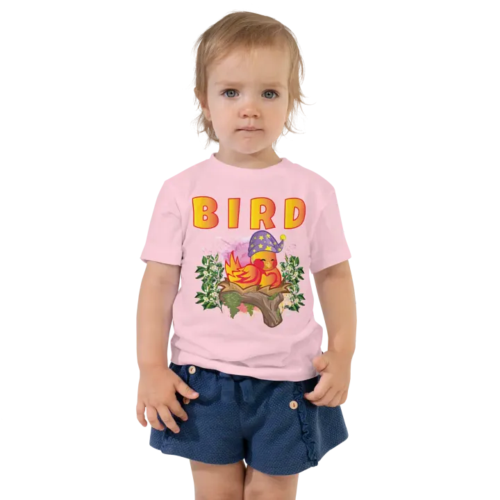 Bird Colorful Funny Cute Bella +Canvas Toddler T-Shirt – Funny Shirt, Best Gift for Kids product image (1)