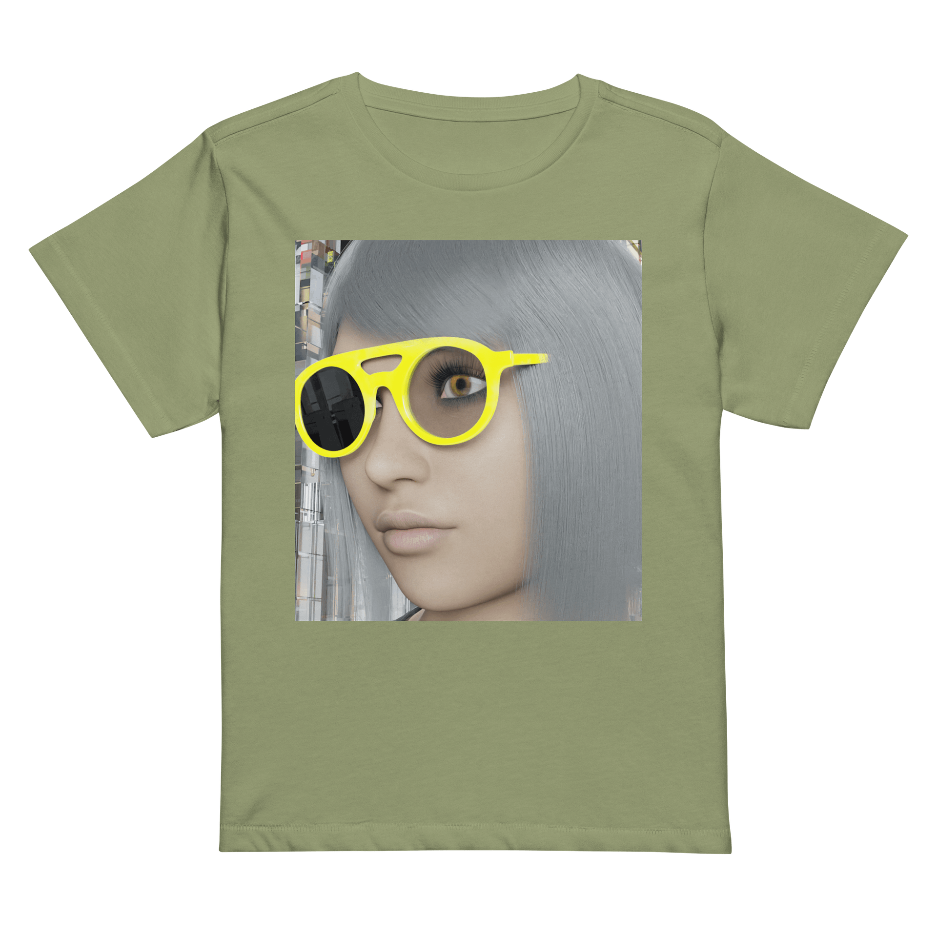 Urban Chic Gray Hair Character Sunglasses Tee product image (42)