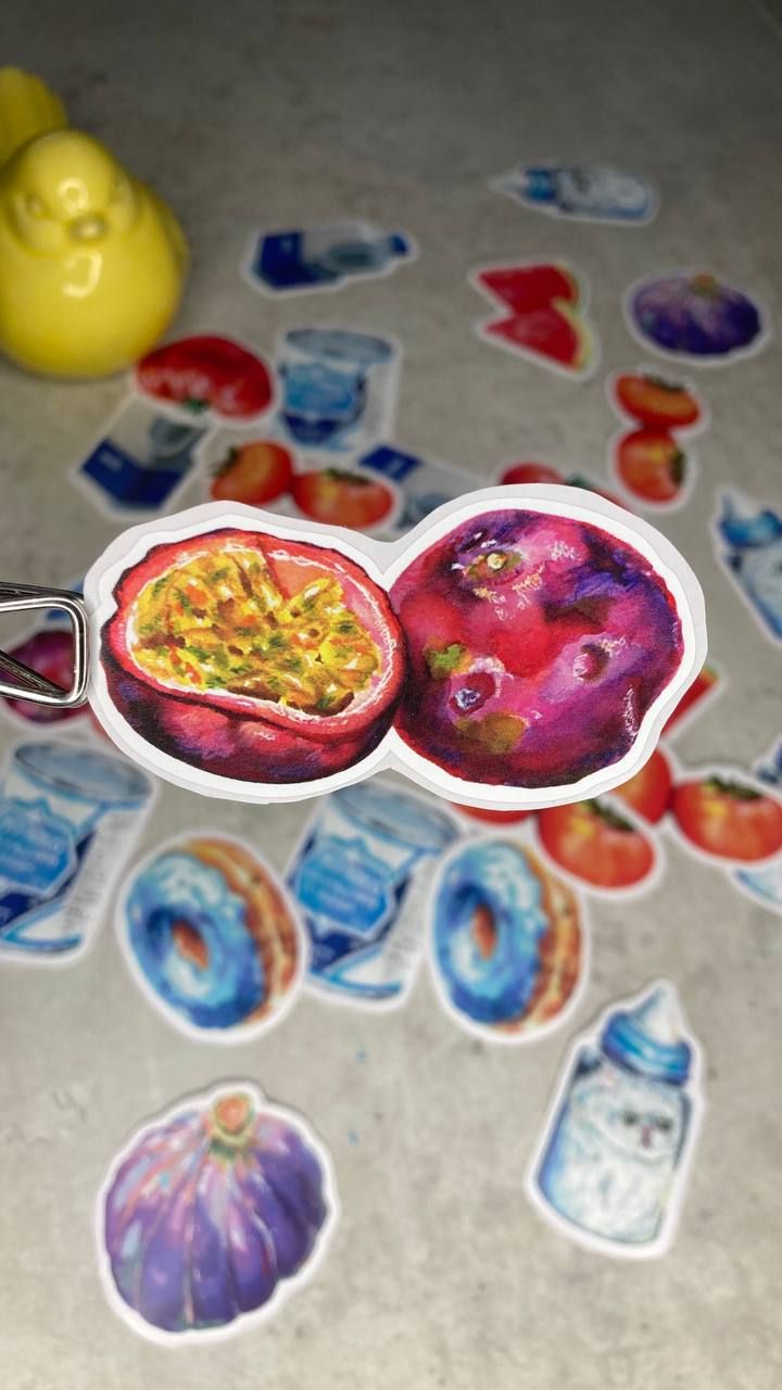 Passion fruit vynyl sticker product image (1)