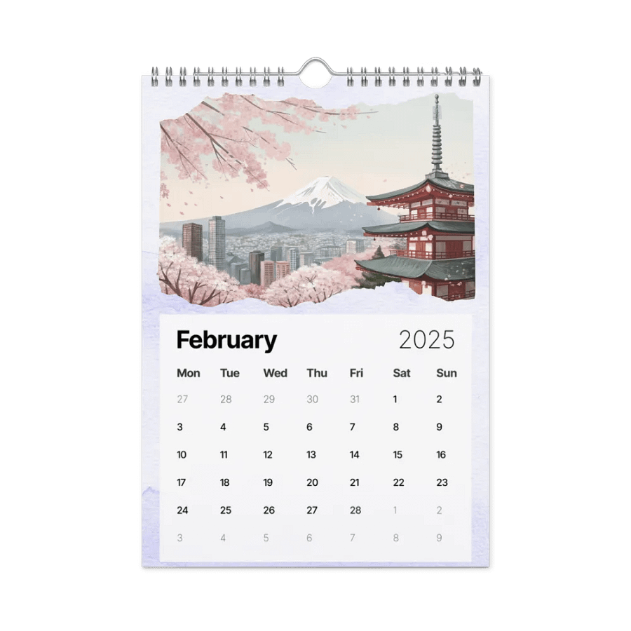 WORLD CAPITALS WATERCOLOR WALL CALENDAR 2025 product image (5)