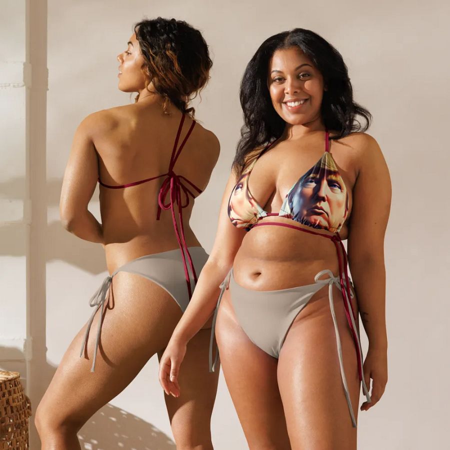 Country Trump All-Over Bikini Top product image (5)
