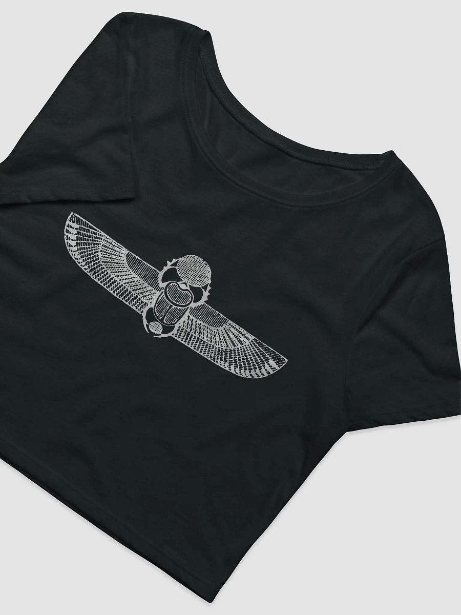 Scarab with Solar Disk and Wings - Bella+Canvas Women's Crop Tee product image (3)