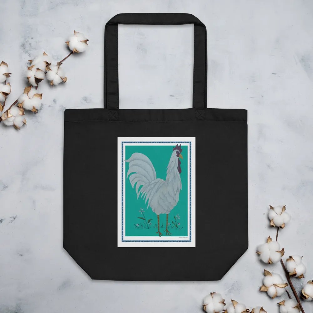 Eco Friendly Tote Bag with Chicken and Green Background product image (5)