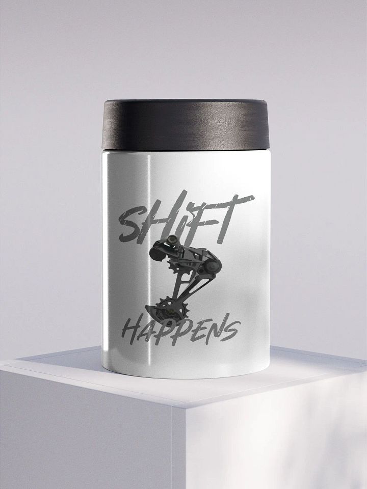 9LR Shift Happens Stainless Steel Koozie product image (1)