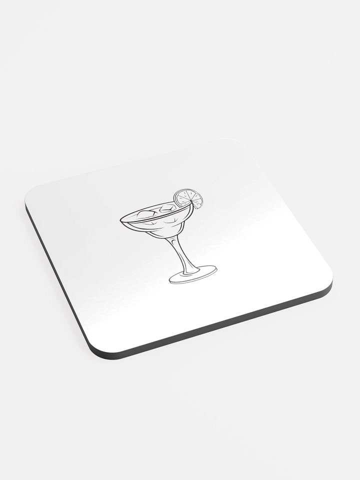 Citrus Splash Glossed Cork Coaster product image (2)