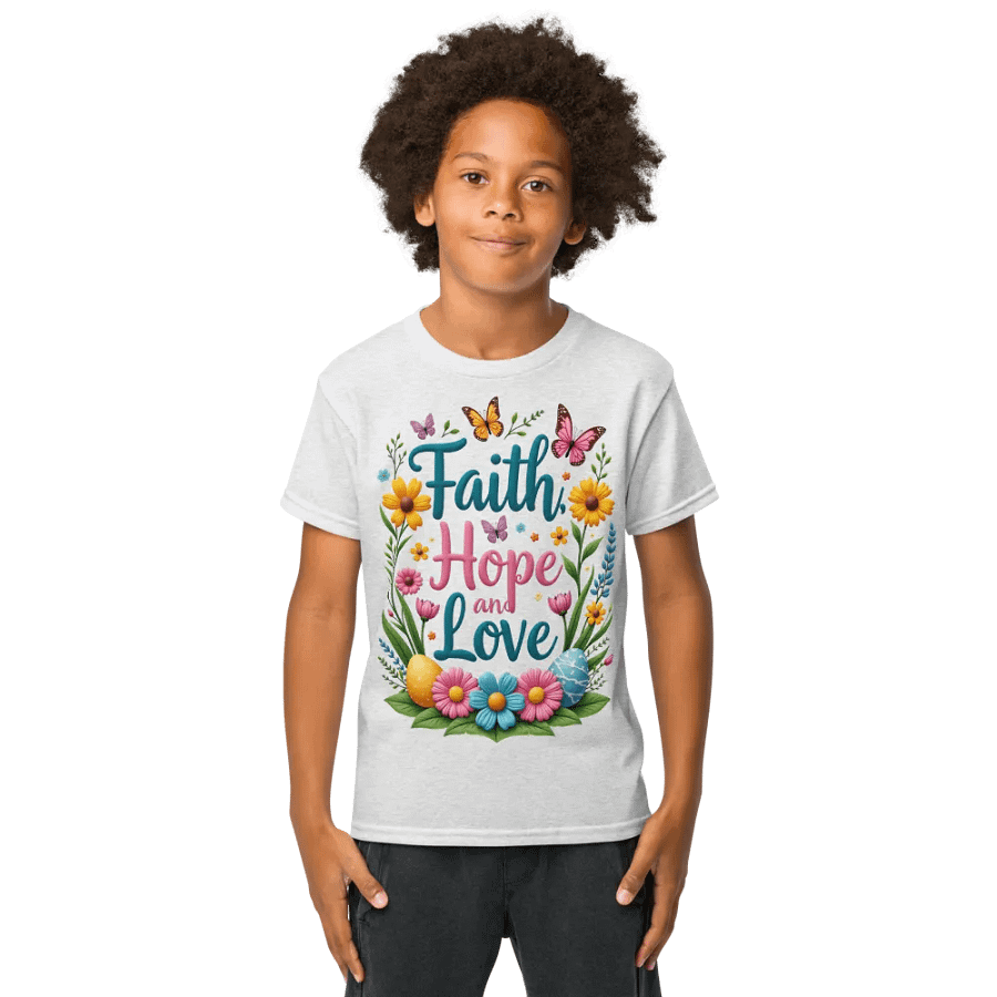 Faith Hope and Love Youth Sports Tee product image (9)