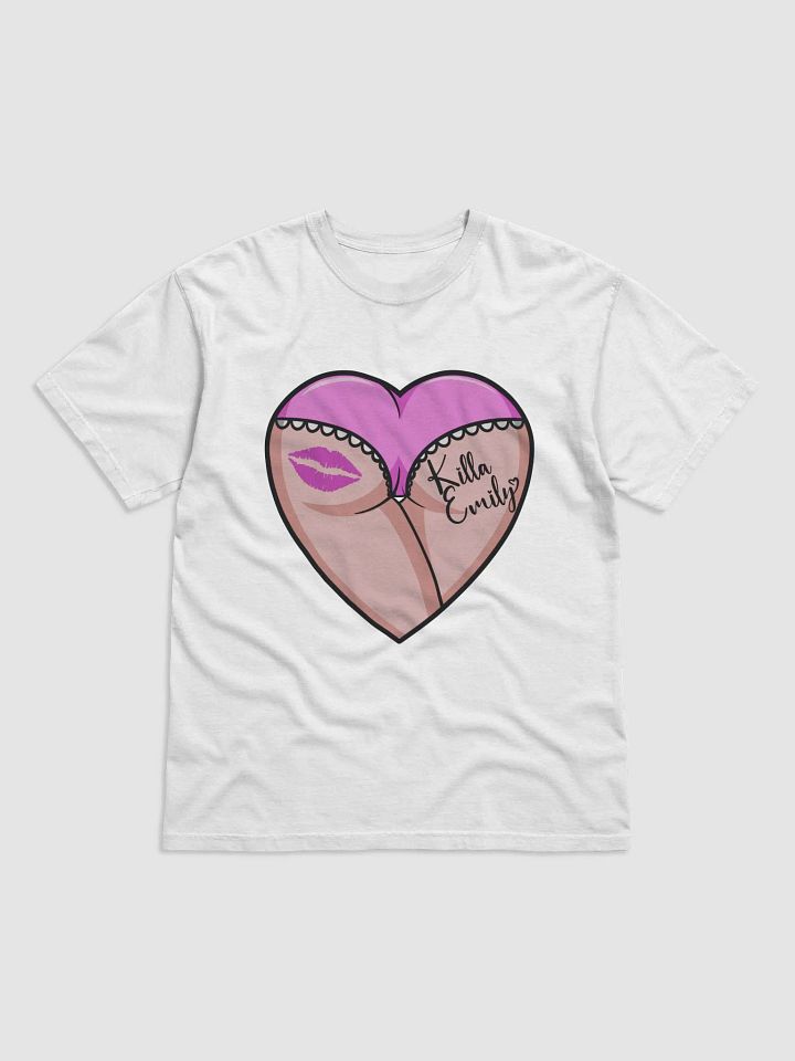 PINK HEART BUTT TEE WITH AUTOGRAPH ON BACK product image (1)
