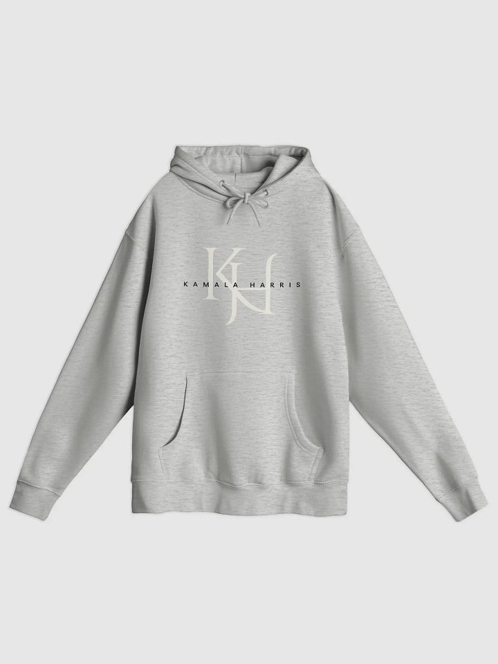 K.H. Ivory and Blue Text Graphic Hoodie product image (1)