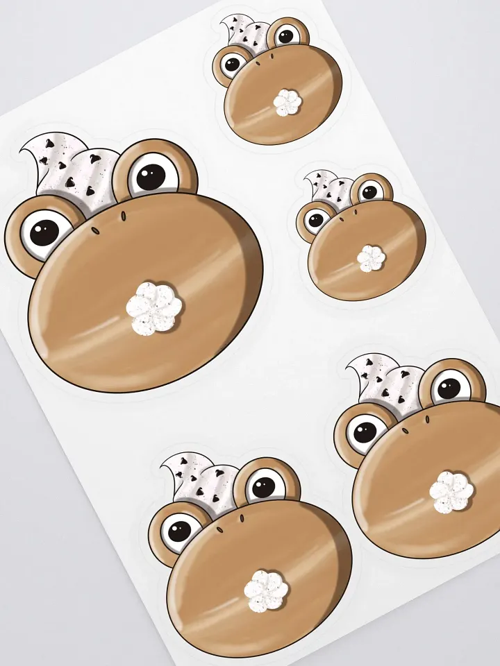 Froggy CreamPuff Stickers product image (1)