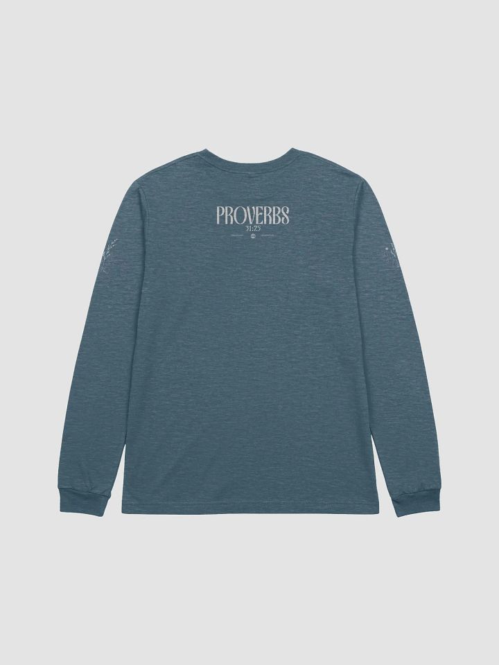 Clothed in Strength & Dignity, Proverbs 31- Christian , Long Sleeve,T- Shirt for Women. product image (2)