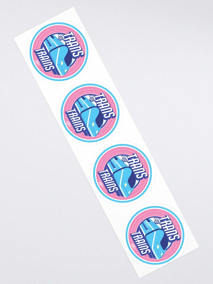Trans on Trains sticker 4-pack product image (2)