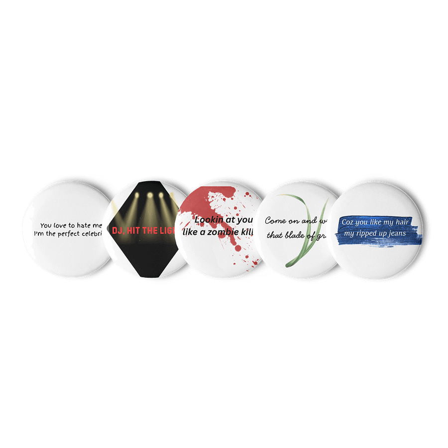 Lady Gaga Mayhem Lyric Pins product image (1)