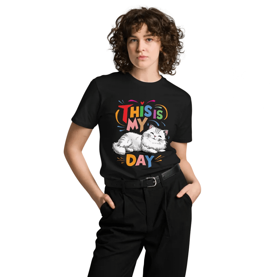 Cheerful Cat day Celebration T-Shirt product image (8)