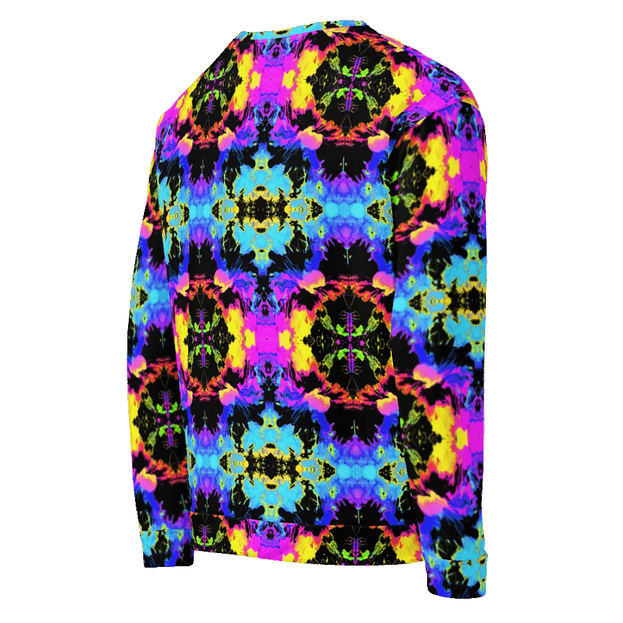 Abstract Neon Melting Daises Unisex Sweatshirt product image (8)