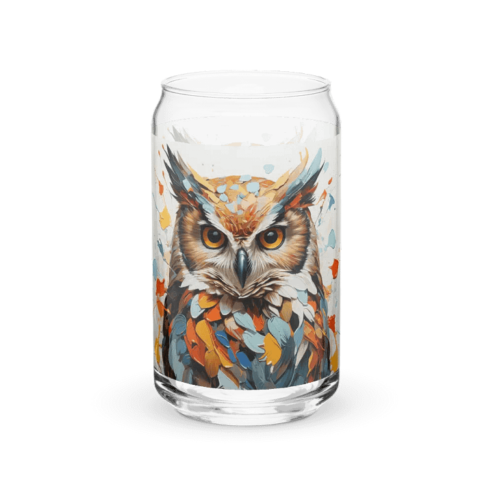 Midnight Watcher Owl Glass Can Sipper product image (1)