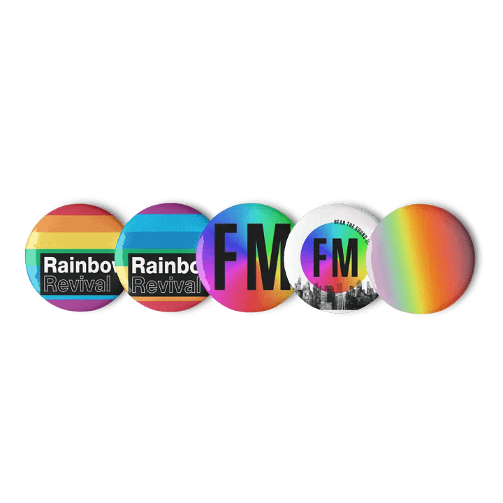 Rainbow Revival Button Pins product image (3)