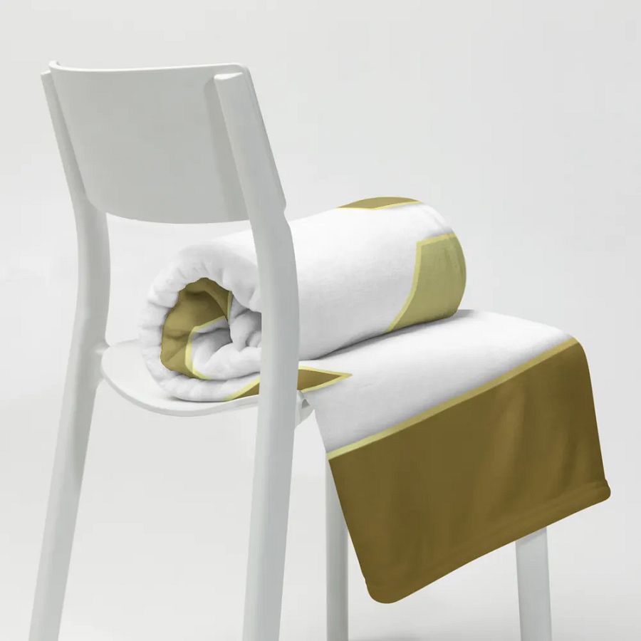 Golden Geometric Illusion Throw Blanket product image (20)