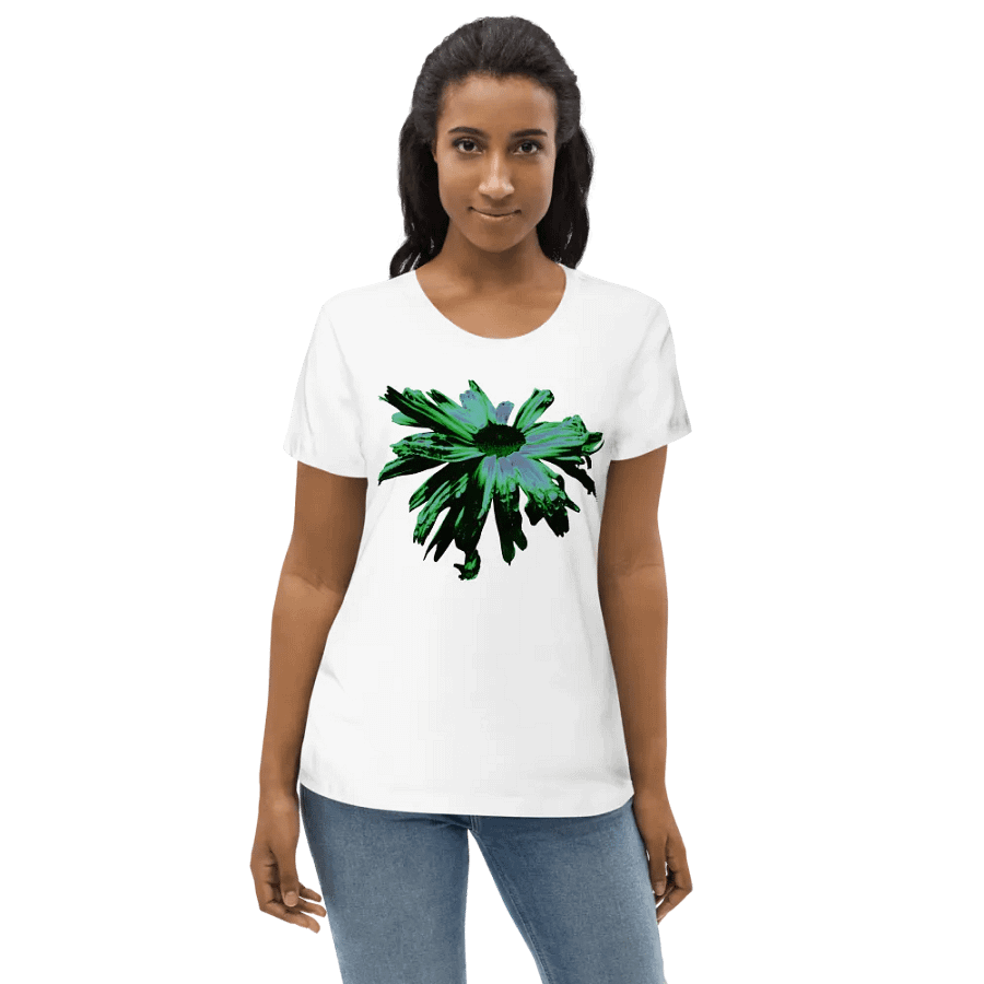 Abstract Floating Daisy Women's Fitted T Shirt product image (12)
