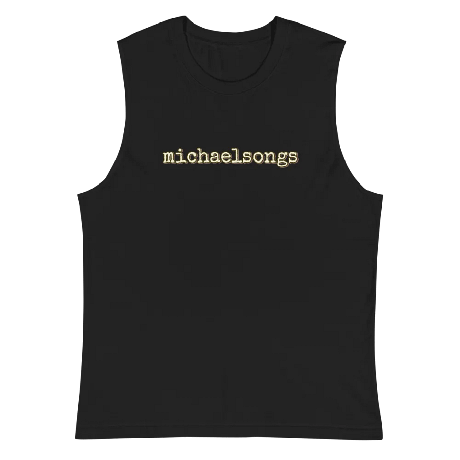 muscle shirt with horizontal logo product image (1)