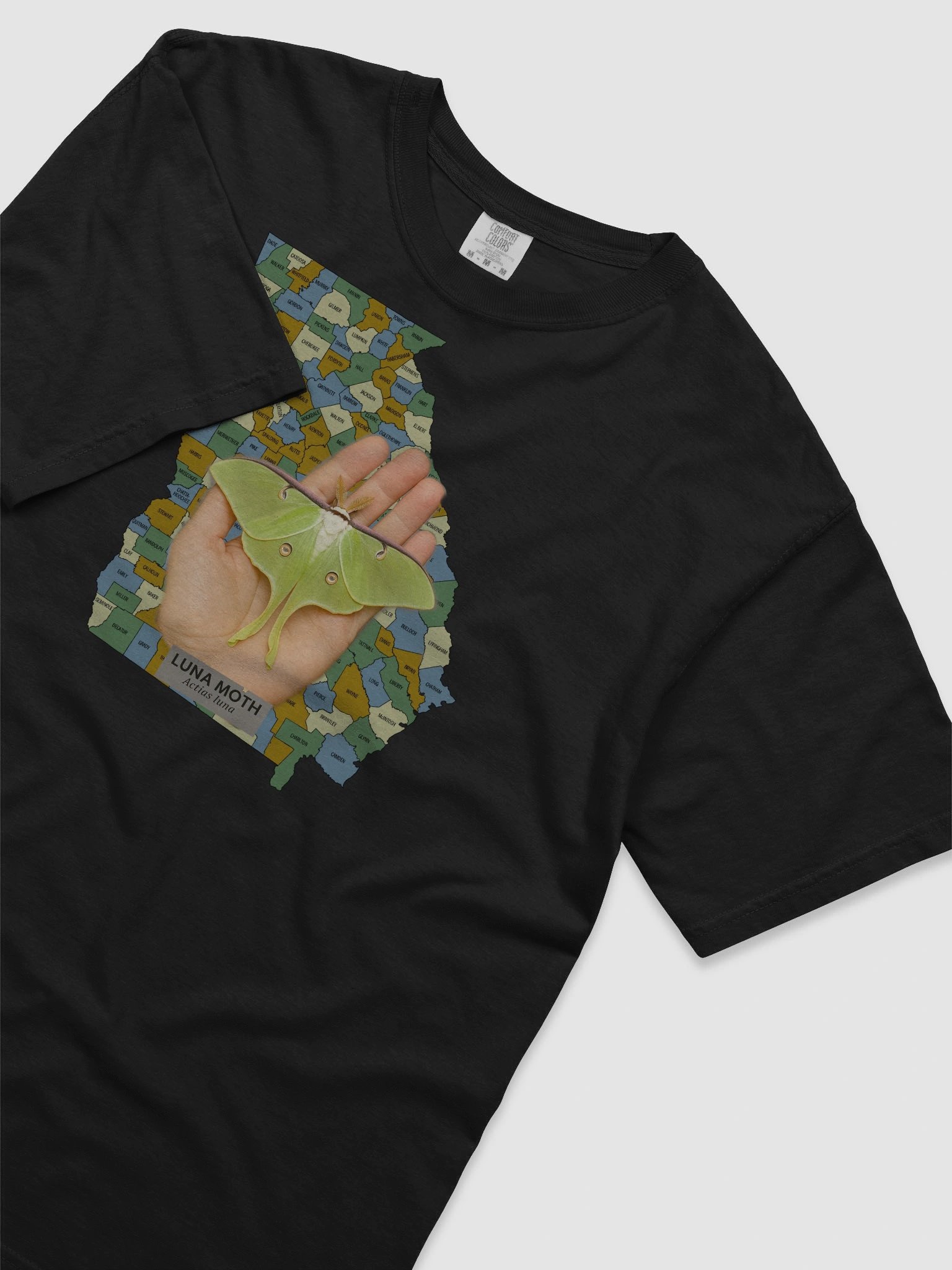 Luna Moth Georgia Map T-Shirt product image (29)
