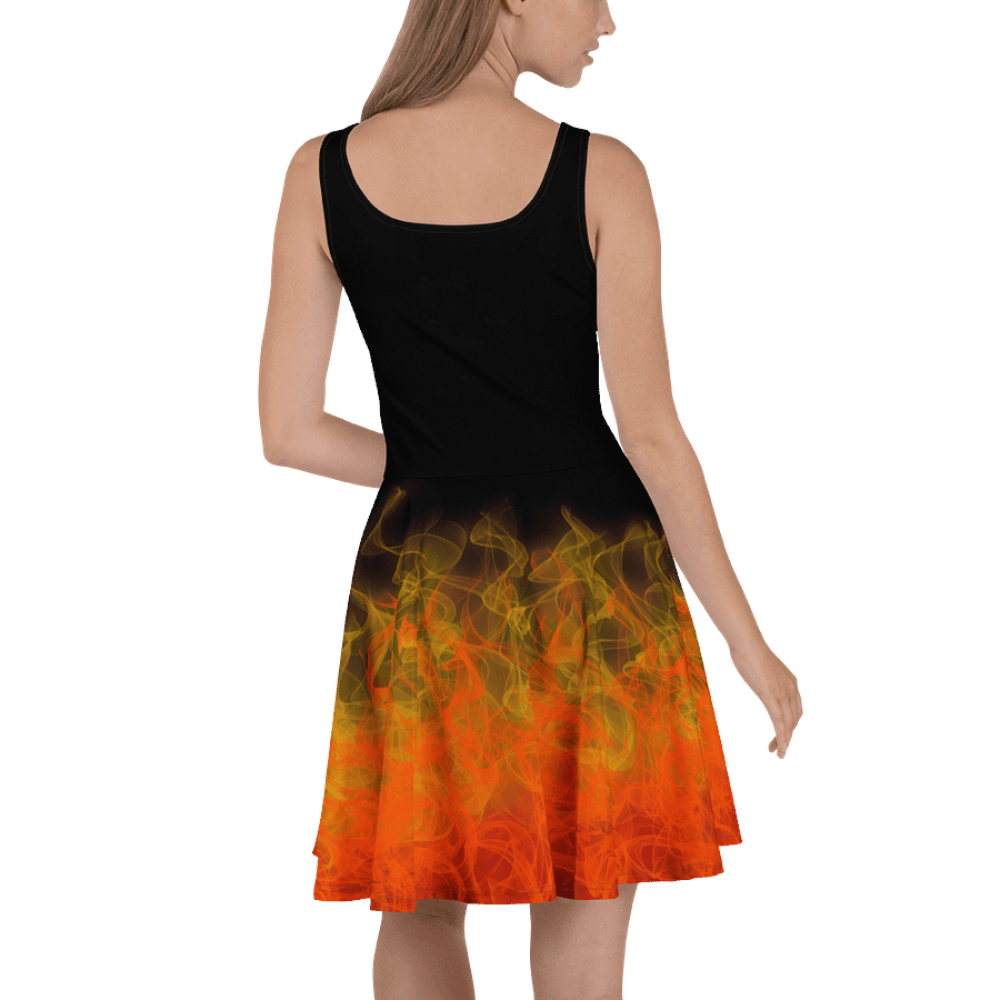 Fire and Flames Skater Dress product image (4)